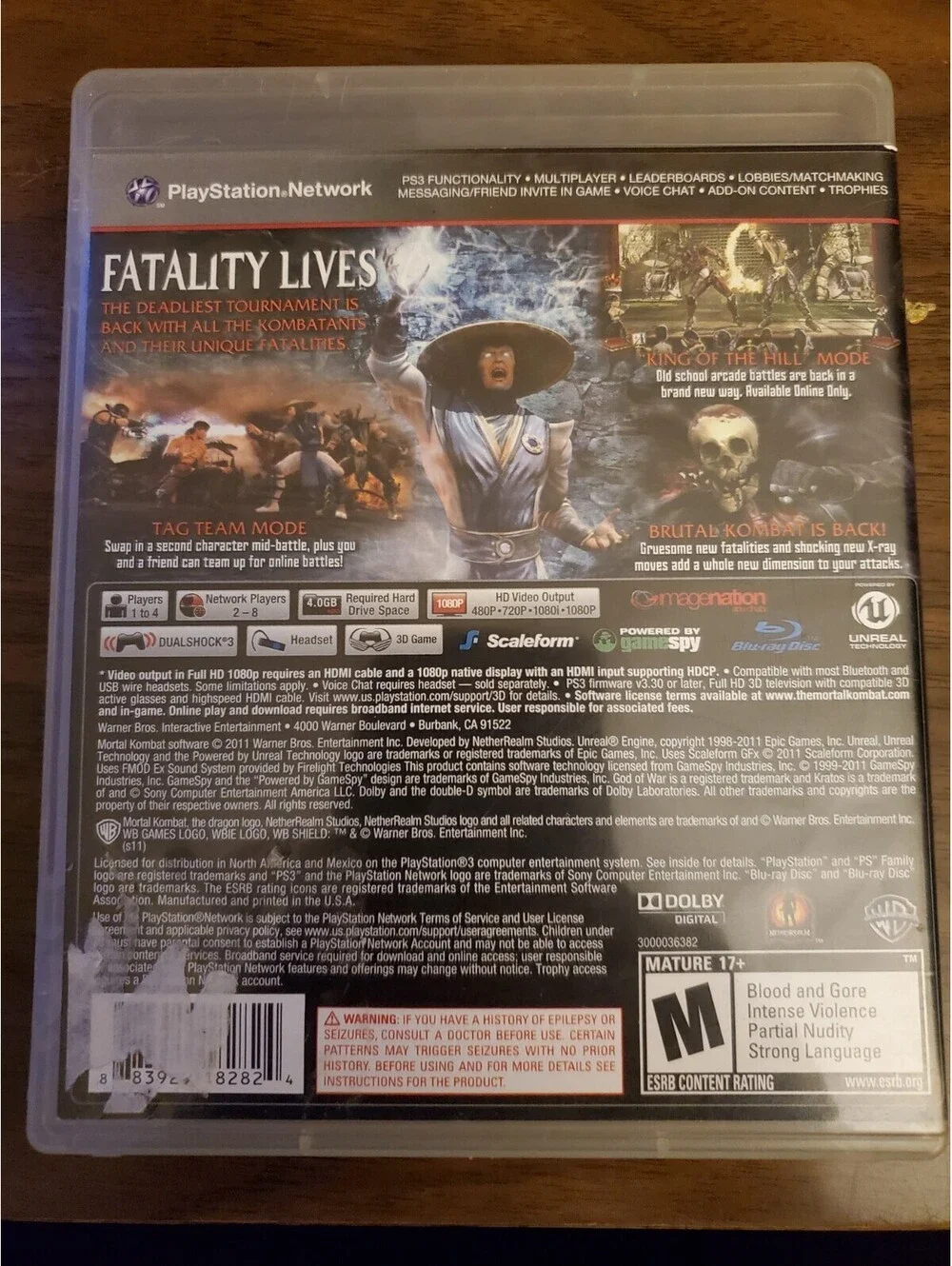 Mortal Kombat (Sony PlayStation 3, 2011)